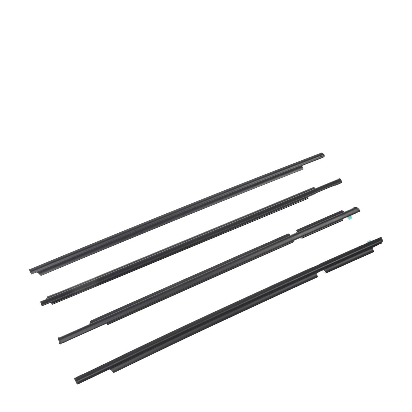 Ldgsuph One Color 4Pcs Car Window Weatherstrip Seal Belt Molding Trim 75711-60061 Replacement Fit For Land Cruiser Prado 120 Series 2003-2009
