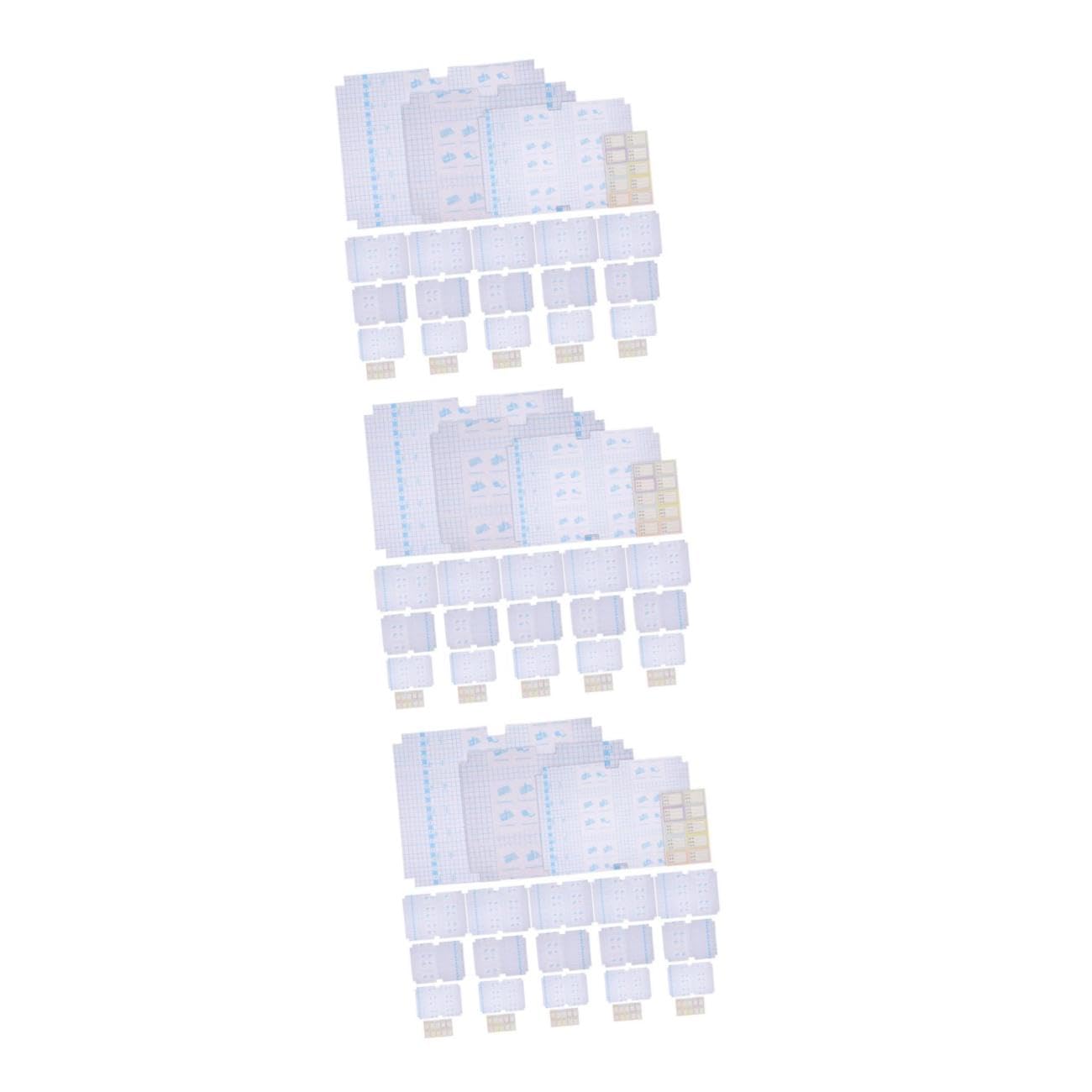 ARTIBETTER 3 Ensembles Lot De Protège Autocollants Couverture Souple Résistante Aux Rayures Protège Cahiers Couverture Auto Adhésive Facile À Poser Pour Étudiants Et Scolaires 30 Pièces * 3