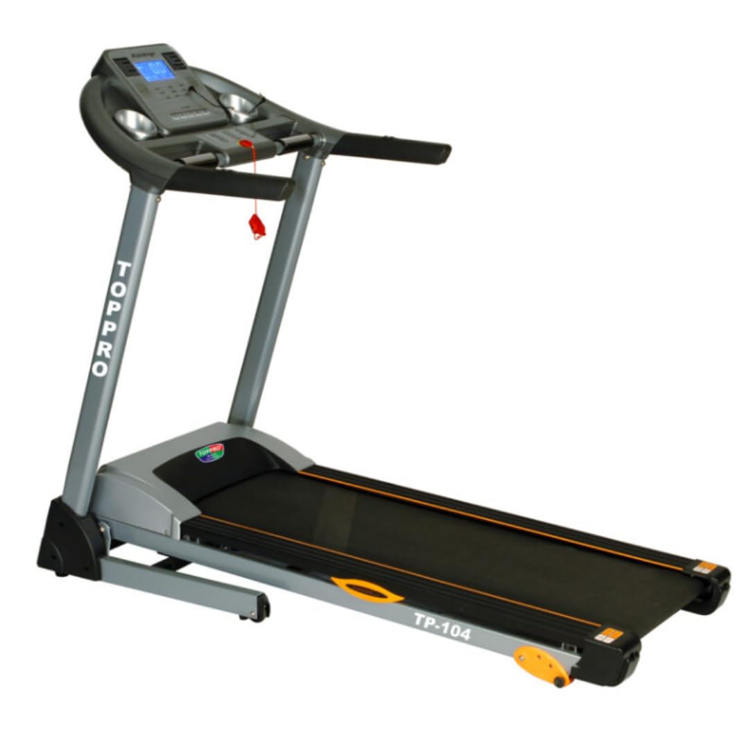 TOPPRO Fitness Motorized Treadmill TP-104 |Treadmill for Home USE|Heavy Duty Treadmill |Treadmill with 3 Level Manual Incline |Treadmill DC Motor|German Designed |Taiwan Certified |Imported-image-49