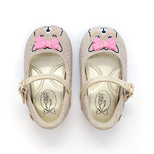 Sapatilha Bebê Klin Cravinho Princess Lhama Cor: Dourado - Tam.: 19