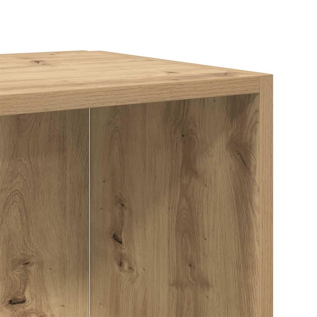vidaXL Armoire d'angle chêne Artisanal 33x33x132 cm Bois d'ingénierie, étagère d'angle, bibliothèque, vitrine, étagère à Livres, Armoire