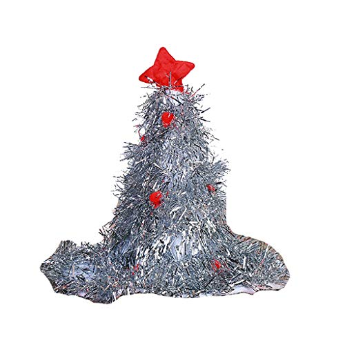 Preisvergleich Produktbild Weihnachtsmütze, Weihnachten Kopfschmuck / Weihnachtsschmuck / Party Requisiten / Feiertagsgeschenke (rot, Grün, Gelb, Silber) (Farbe : Silver)
