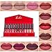 COOSA Nude Matte Liquid Lipstick Set, 12 Colors Waterproof Long Lasting Non-Stick Cup Velvet Matte Lip Gloss Gift Set