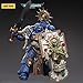 JOYTOY Warhammer 40,000 Action Figure 1/18 Ultramarines Primaris Captain with Relic Shield and Power Sword Collection Model Figures 4.88inch