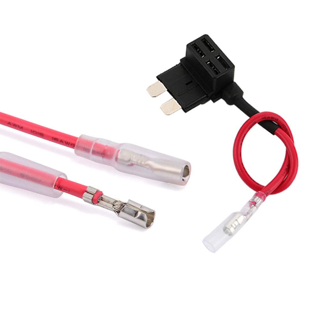 Set 16 Pezzi Fusibili Auto E Adattatori Rubacorrente A Lama - 5A 10A 15A 20A Con Portafusibile Doppio Slot Per Auto, Camion, Moto, Barche