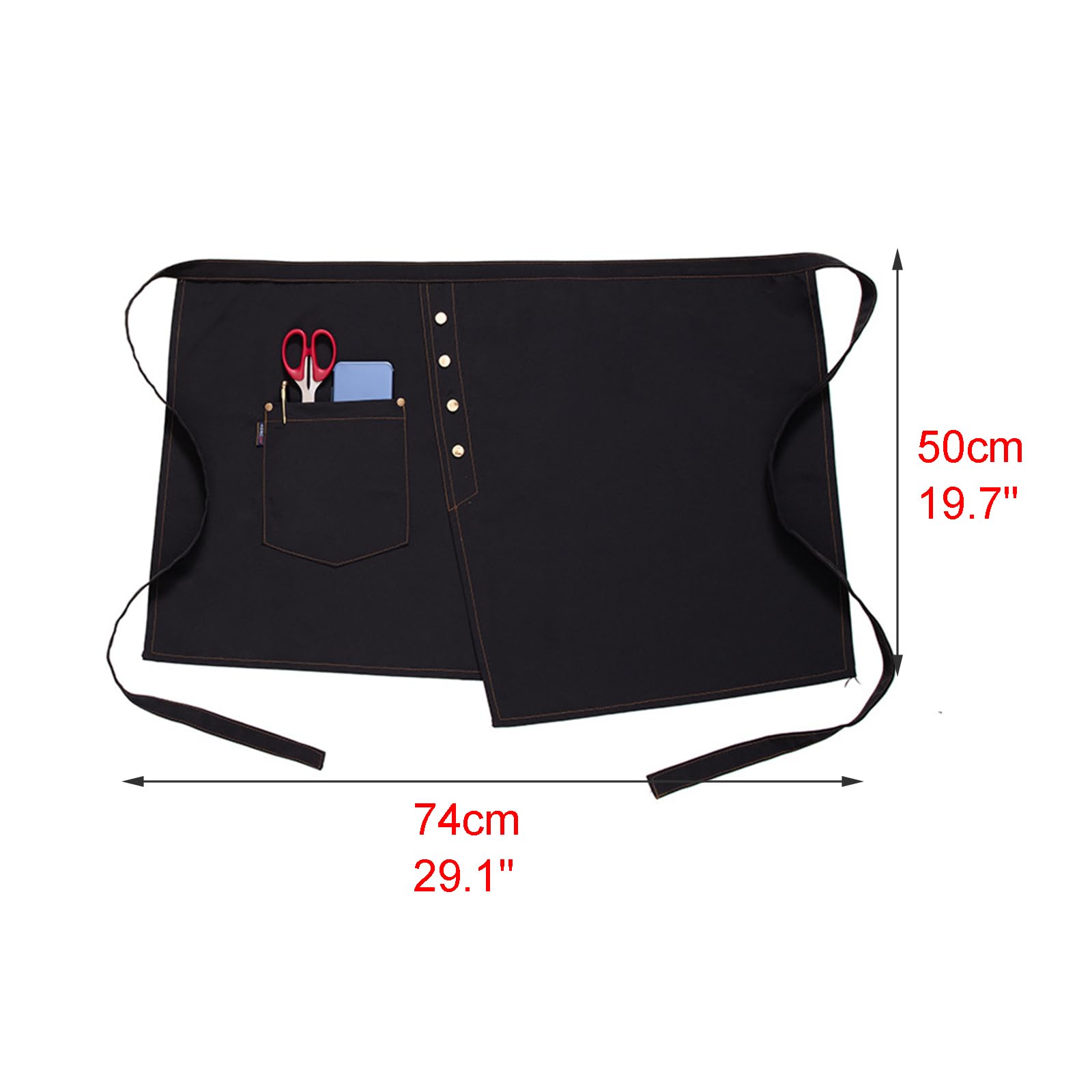 Delantal ajustable e impermeable para hombre y muj Paquete de 2 delantales impermeables con pierna dividida y bolsillos, lazos de cintura larga, multicolor