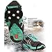 Lzcaure Crampons1 par de crampones de 5 dientes para evitar resbaladizos niños overshoes tipo polipasto hielo patinaje garra zapatos cubierta para caminar trotar, escalada y senderismo