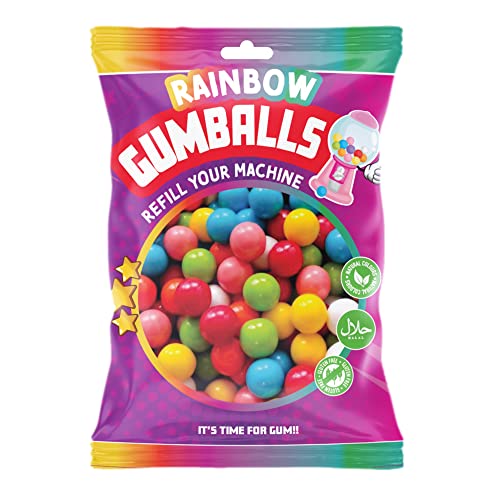 Trixie's Kaugummis in Regenbogen-Farben mit Fruchtgeschmack - Nachfüllpackung für Kaugummiautomat - 200 g Cover