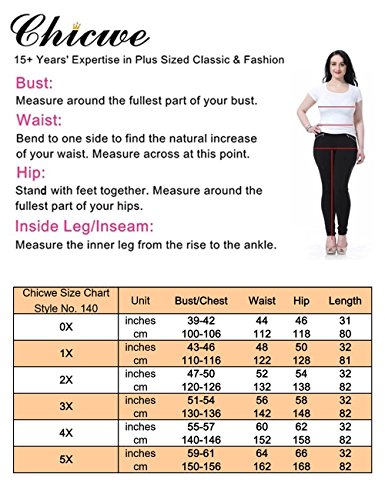 Chicwe Donna Taglie Forti Solido Fronte