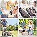 AJOYEUX Battery Operated Clip on Fan for Baby Stroller, Car Seat, Personal Camping - Black