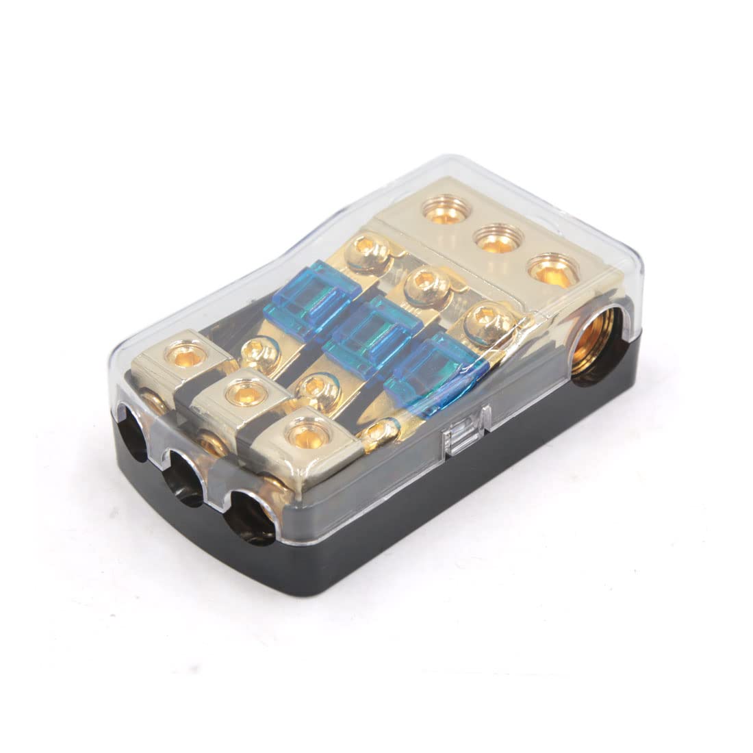 IEUMJNAT 60A Audio AGU Style 1 In 3 Out Circuit Breaker Fuse Holder Amplifier for Car