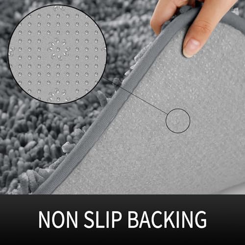 Yimobra Bathroom Rugs Non Slip, Bath Mats Super Absorbent Chenille Bath Shaggy Mats, Plush Carpets Mat For Kids Tub, Shower, Bathtub And Bath Room, Machine Wash Dry Rugs thumb #4