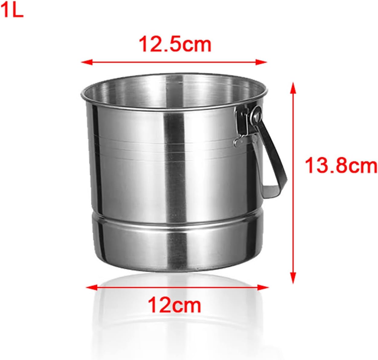 パーティー用アイスバケット 断熱ステンレススチール ポータブルで快適なハンドル付き カクテルバー パーティー ワインを冷やすのに理想