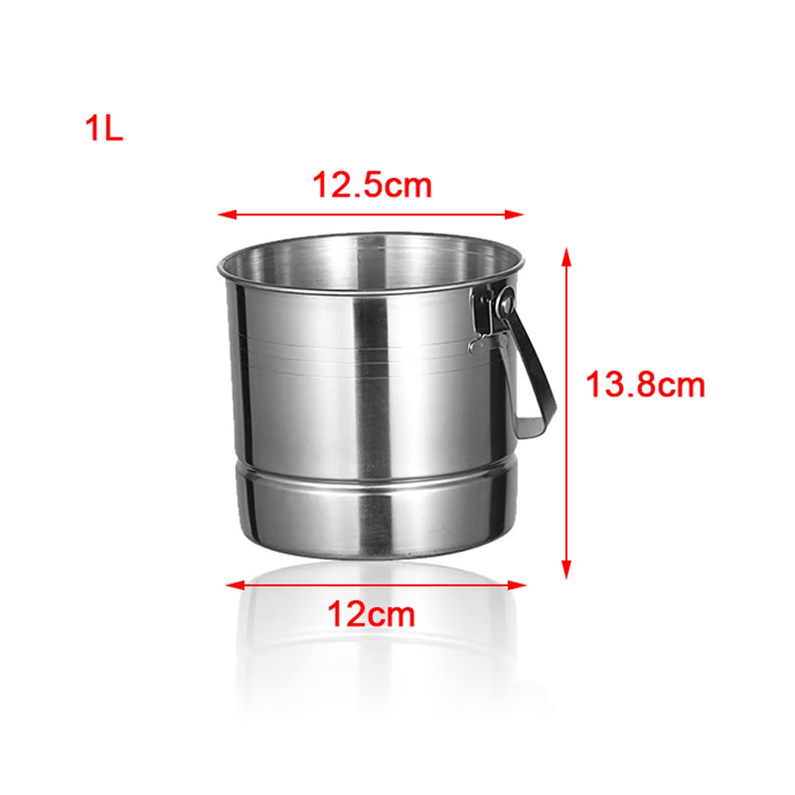 cubo de champán, Cubitera de champán de acero inoxidable con aislamiento: cubo de hielo portátil for fiestas y bares de cócteles