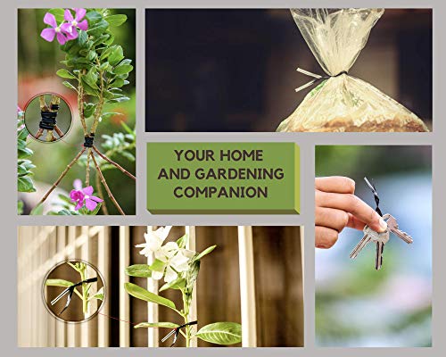 Flixall. 5 Inches Twist Ties Pack Of 100 - Premium Quality Reusable Black Plastic Coated Twist Ties For Bags, Cords - Bread Ties For Household #TOP5