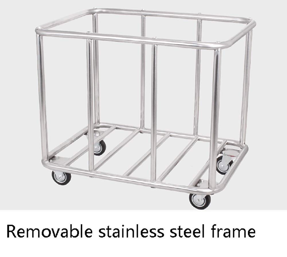 Ruchome Wózki, Koszyk Służący Gospodarstw Domowych Heavy-Duty Sorter Sorter Wózek Organizator Z Kółkami, Tocząca Się Pralnia Hodowca Z Ruchomymi Torbami, Wspornikiem Ze Stali Nierdzewnej/Brow