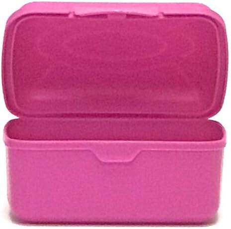 Miniatura 3 de Mintra Home Caja de almacenamiento fucsia de 13.5 fl oz, paquete de 6 (4.75 pulgadas de ancho x 3.25 pulgadas de profundidad x 2.25 pulgadas de