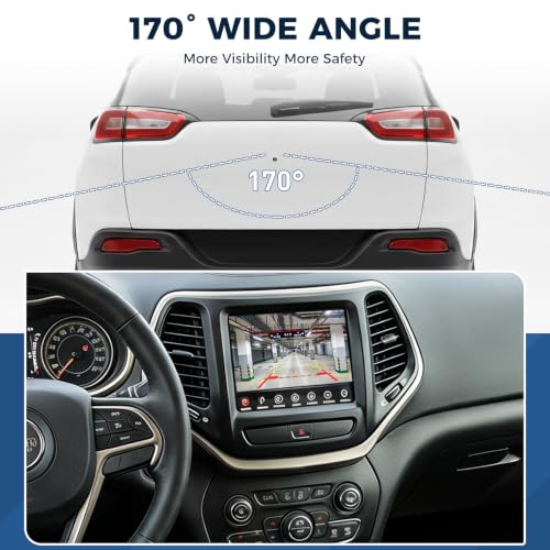 Image of 56038991AG Rear View Backup Camera Fit for Jeep Cherokee 2.4 /3.2 2014-2018