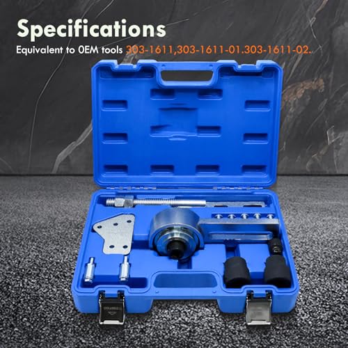 CCLIFE Drehmomentvervielfältiger 1:5, Motor Kurbelwellen Riemenscheiben Abzieher Werkzeug, kompatibel mit Ford 1.0T ECOBOOST-DIB