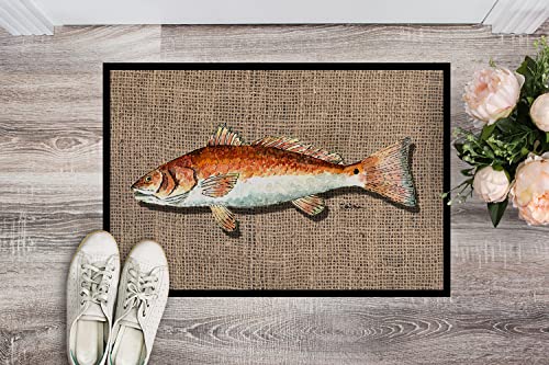 Caroline's Treasures 8736Mat Red Fish Doormat, 18" X 27", Multicolor #TOP5
