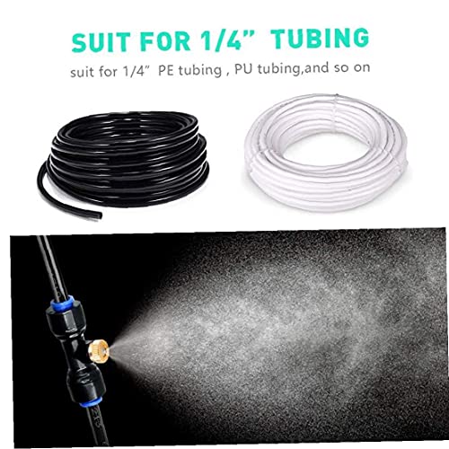 Odoukey Messing Misting Nozzles,Water Brass Misting Nozzle Outdoor Water Mister Cooling Set Greenhouse Irrigatie Kit - Afbeelding 6