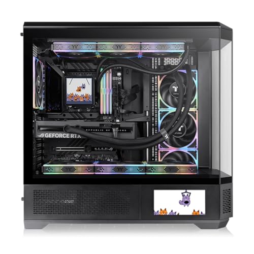 Image of Thermaltake View 600 TG 6.0 Inch LCD Screen Panel Kit; LCD and Panel; 1480x720p; TTRGBPlus 3.0 Supported; Type-C to USB (9-Pin);