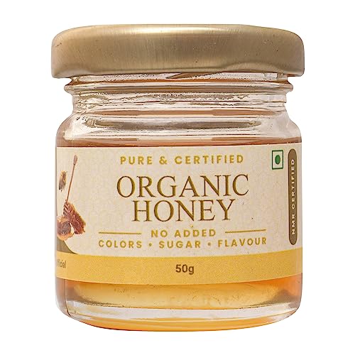 Image of Shiva Organic Raw Organic Certified Honey 50g | 100% Pure NMR Tested | Raw and Unprocessed