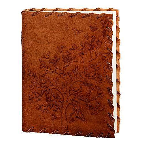 Journal | Leather Journal | Writing Journal | Tree of life Journal | 7x5 Inch Leather Writing Journal Notebook | Unlined Leather Journal | Daily Notepad for Men Women Kids | Journal for Writing
