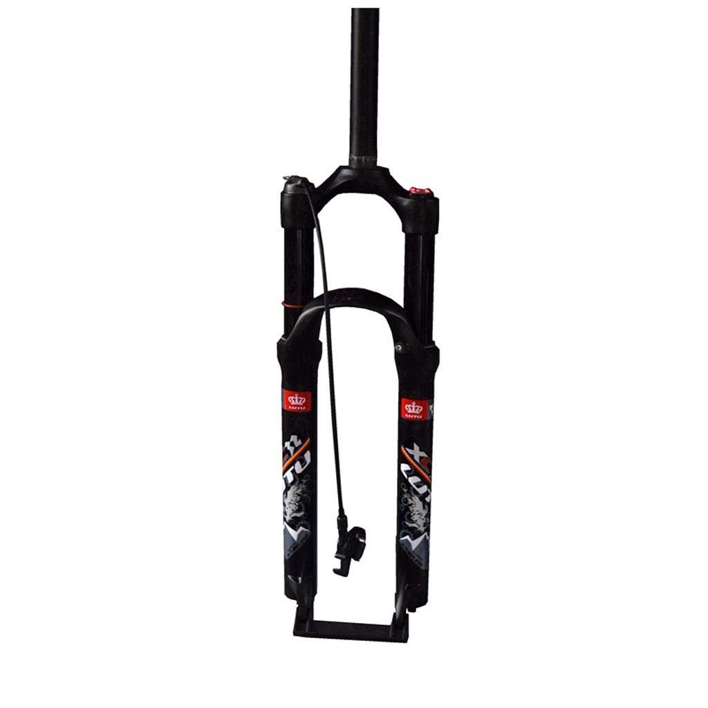 WIQUYBML 26inch Mountain Bike Suspension Fork, 1-1/8' Lightweight Aluminum Alloy MTB Cycling Shoulder Control Travel:100mm (Color : C, Size 29inch)