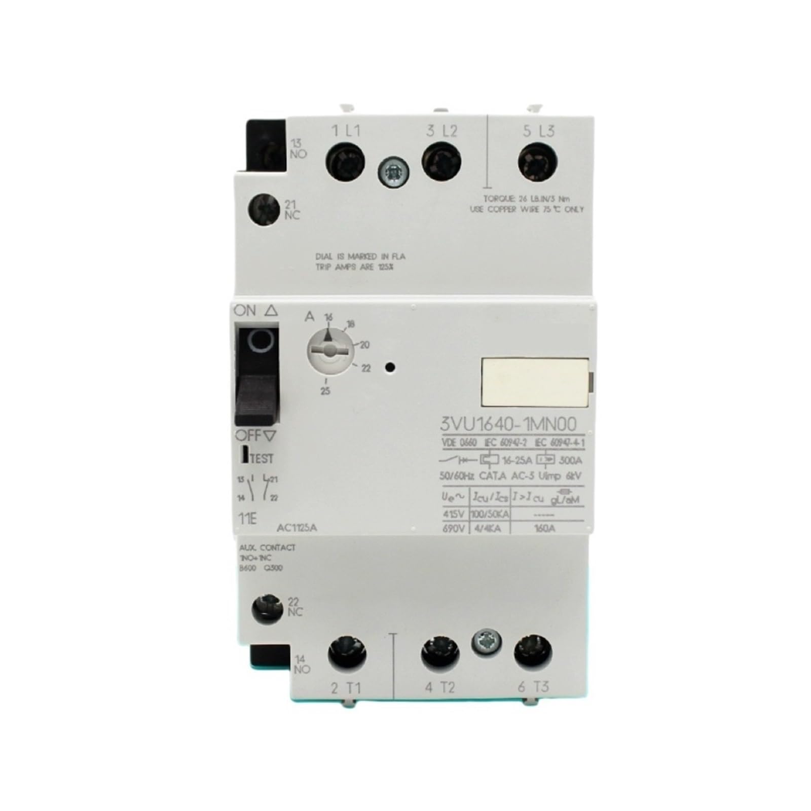 Disjoncteur de protection moteur 3VU1340-1ML00 évite les pannes et moteurs grillés