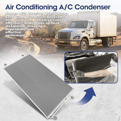 Image of Air Conditioning A /C Condenser Compatible with Freightliner Models # 79084, 2265663000, 2266824000, 2267125001