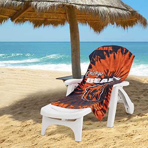 Image of Northwest NFL Chicago Bears Unisex-Adult Beach Towel, 30 inch x 60 inch, Psychedelic