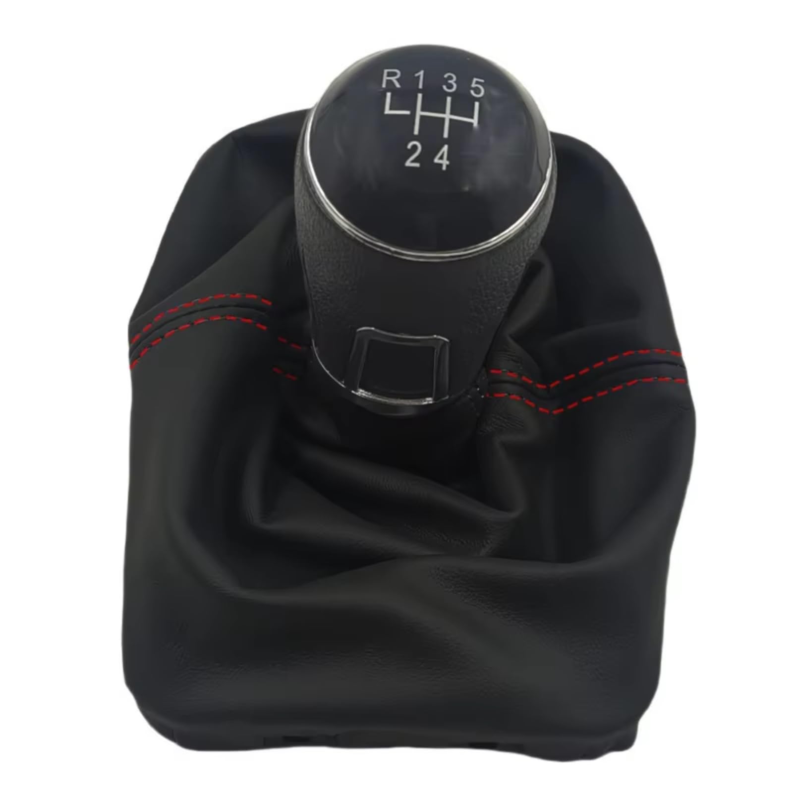 HILLAR Car Gear Stick Knob for VW for Beetle 1998-2010 Gearbox Gaiter Stick Handles 5 Speed Red Line Gear Shift Knob Boot Lever Gaitor Shifter Dust Jacket(Type 2)