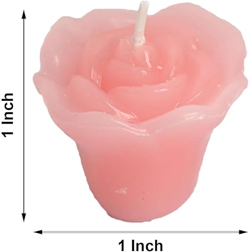 Miniatura 3 de Efavormart - Juego de 60 mini velas flotantes rosas rosadas, ideales para aromaterapia, bodas, fiestas, suministros de decoración del hogar