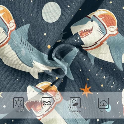 Wusikd Sharks Space Girls' Underwear Cotton Girls Briefs Soft Toddler Underwear 2T3