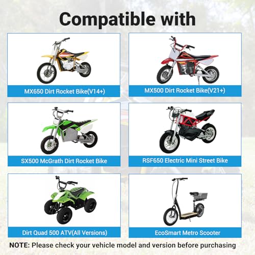 Image of EOPOAYI MX500 Controller and Throttle Kit Replacement for Razor MX650 (V14+) MX500 (V21+) Dirt Rocket Bike SX500 RSF650 EcoSmart Metro Electric Scooter Parts, 36V Control Module with Charging Port
