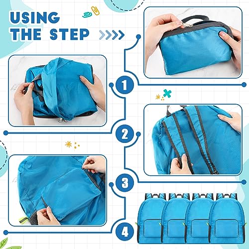 Image of Eccliy 50 Pack Backpacks in Bulk 17 Inches Wholesale Back Pack Basic Backpack for adult Lightweight Outdoor Travel Bookbags(Blue)