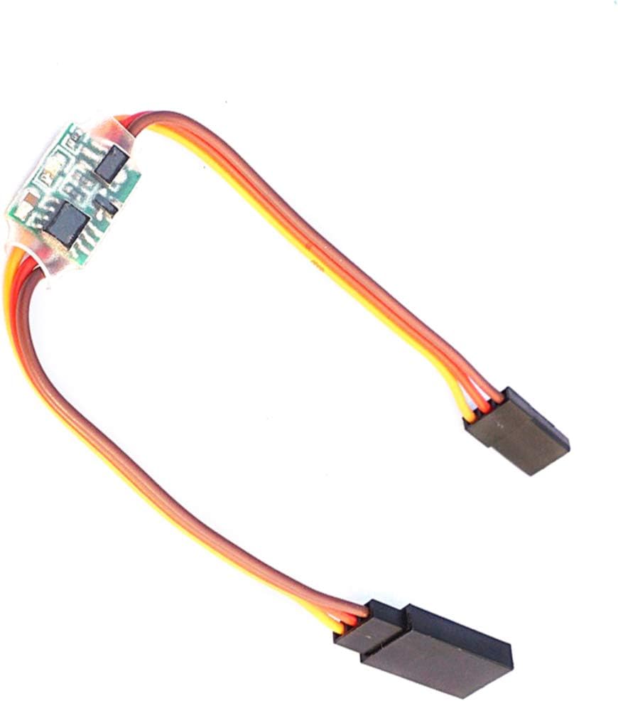 FEICHAO 2Pcs Mini Servo Inverter Servo Reverse Support High Pressure Servo 5-6V 3.6V-24V for RC Airplane Car Boat Accessories (3.6-24V 5A)