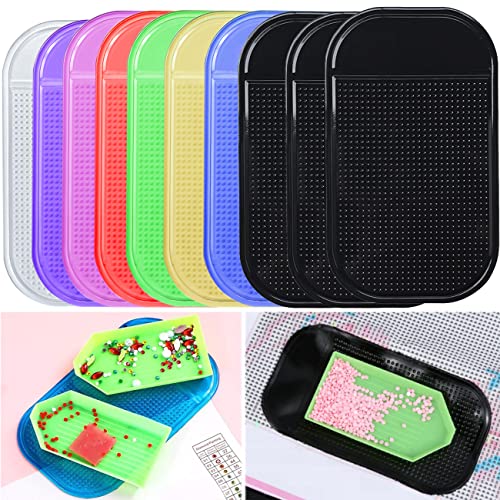 10 Pcs Anti-Slip Tools Sticky Mat for Diamond Art Painting 5.6 x 3.3 inch