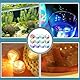 Calenxy Mini Unterwasser Licht mit Fernbedienung,10 Stück LED Teelichter RGB-Multi-Farbwechsel, Poolbeleuchtung Unterwasser, Mini LED Lichter Wasserdicht für Vase Base Party Pool,Spa,Aquarium