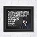 AMERICAN LUXURY GIFTS Sir Winston Churchill Quote Wall Art Print - Some People's Idea of Free Speech - 10x8 Vintage Print For Home Decor, Office Decor, & Classroom Decor, Unframed