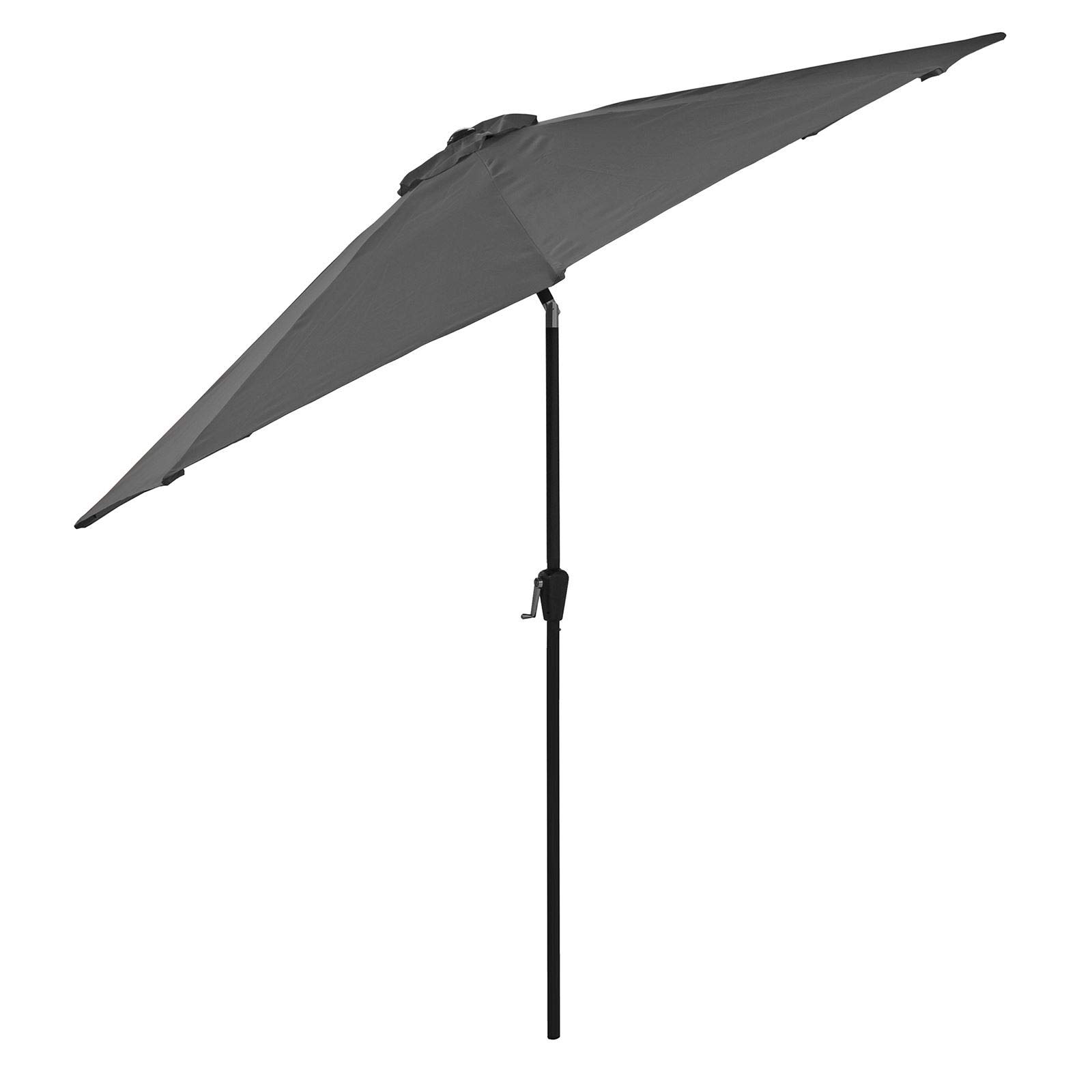 Azuma Garden Parasol 3M Round 8 Panel Crank & Tilt Function Patio Umbrella Sun Shade With UV50 Protection Adjustable Canopy Air Vented For Stability Aluminium Pole Summer Dining Accessory