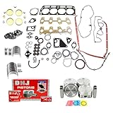 DNJ EK330 Engine Rebuild Kit for 1998-2003 Chevrolet, GMC, Isuzu, Pontiac Cavalier, Hombre, S10 2.2L L4 8V OHV...