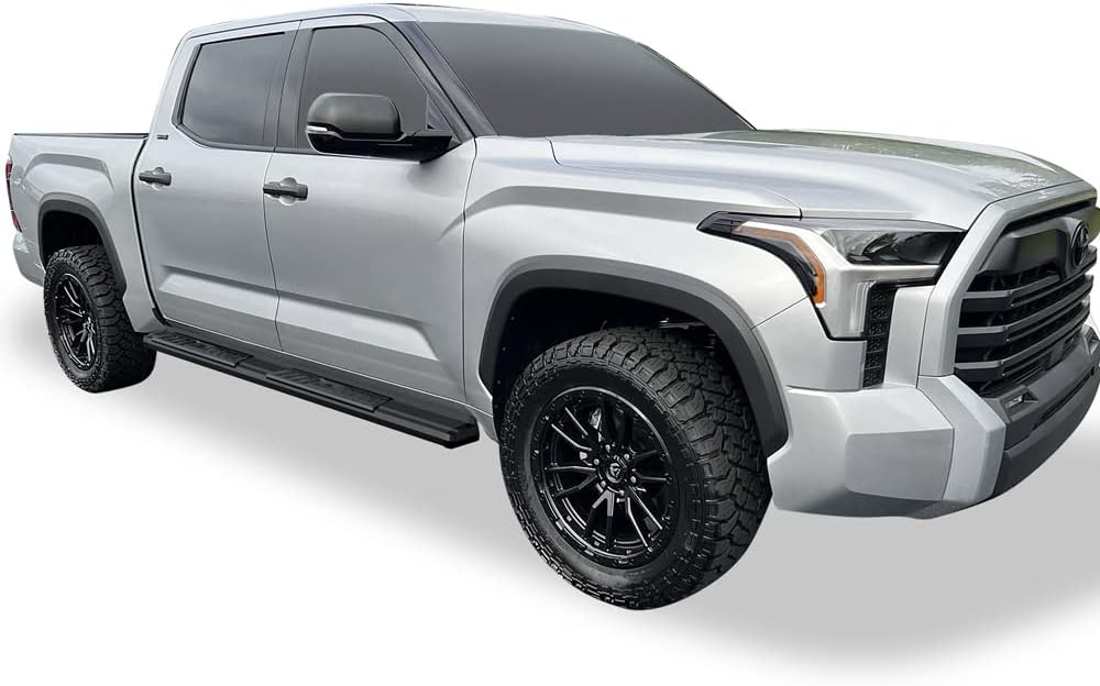 APS Black OE Style Nerf Bars Running Boards Compatible with Toyota Tundra 2022-2026 CrewMax