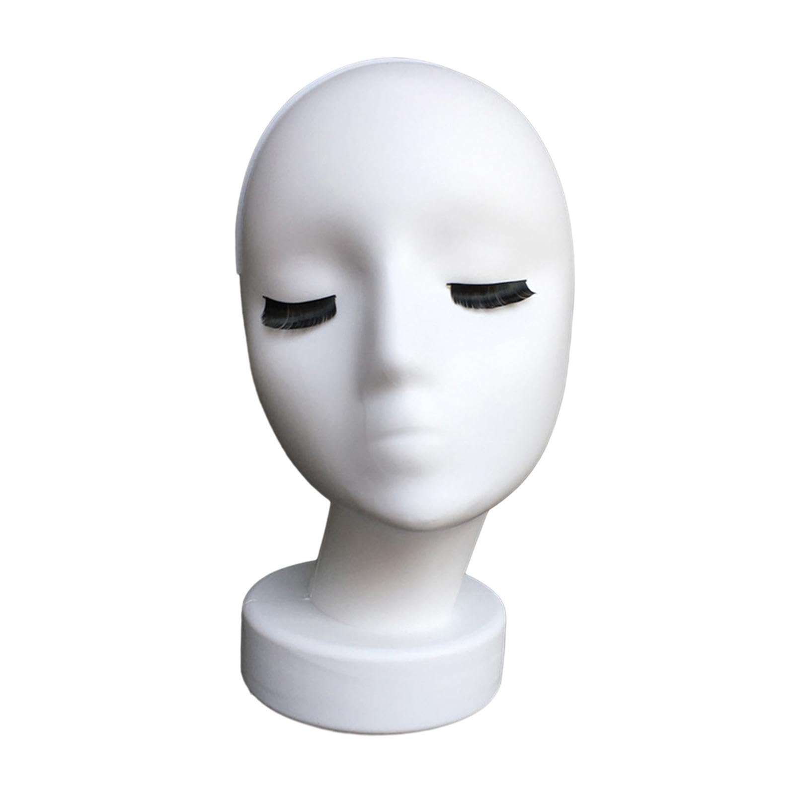PUXZYAX User-Centric Female Mannequin Head Display Model With Enhanced Stability For Wigs And Accessory Showcasing Hats Jewelry Necklace Glasses Wig Display