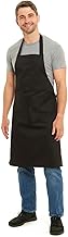 Plain Barbecue & Butcher Aprons for Men and Women with Pockets, One Size Plain Colour Versatile Aprons Ideal for Home, BBQ and Professional Use
