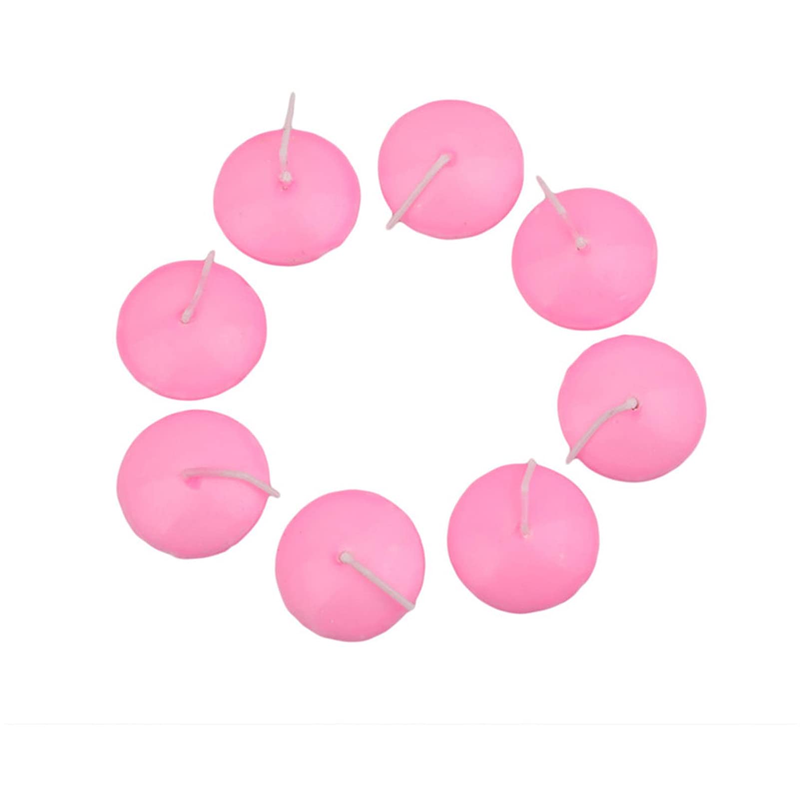 DAIHUIFloating Candle Mini Pool Candles Burning Candles For Weddings Dinner Party(Pink)
