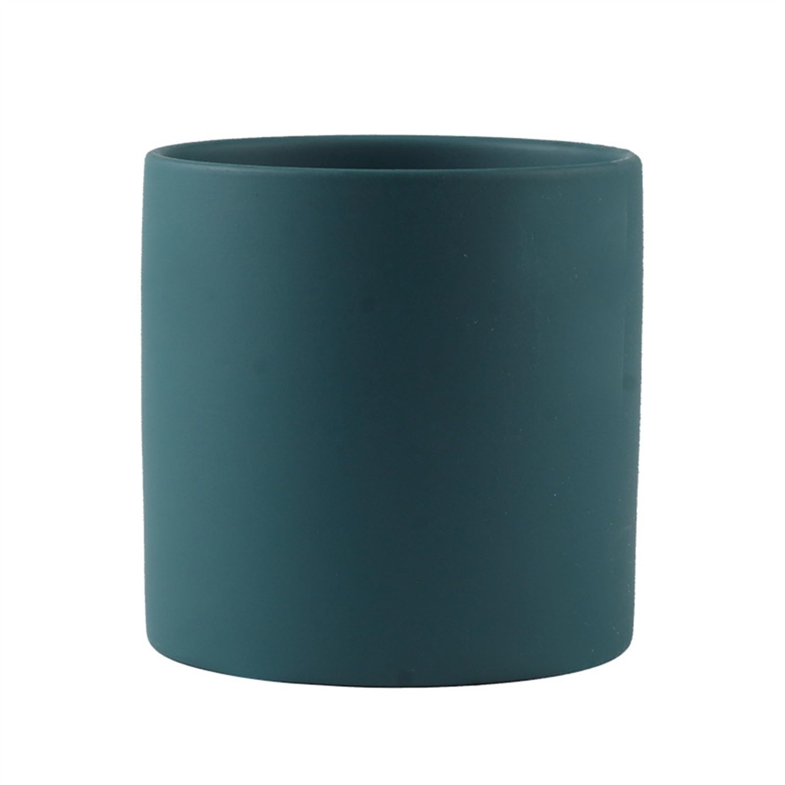 L8p2B5s7 Garden Pots Plant PotsSimple Colorful CeramicFlower Pots Succulent Garden DecorationPlanters Solid Color Home DecorDecorative(Dark Green,13x13x13cm)