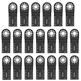 Qeuvax マルチツール 替刃 スターロック替刃 金属用 木材用 BIM製 バイメタル 刃幅34mm×切断深さ40mm 全長95mm 20枚セット