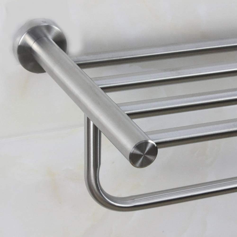 Portasciugamani in acciaio inox 304 da parete, 600 mm/500 mm/400 mm, ideale per cucina, bagno, hotel e servizi igienici